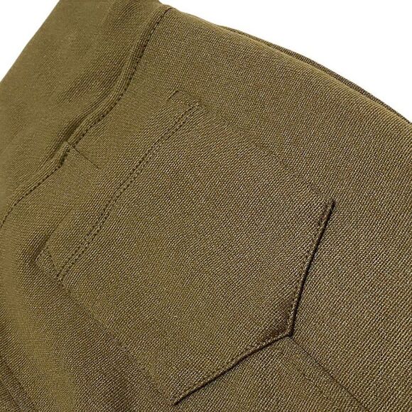 NEW Fame Forever Olive Green Treggings with Gold Zip - Picture 4 of 4